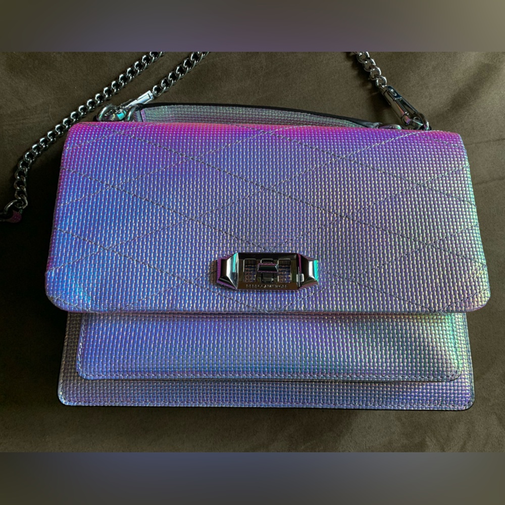 NWOT Rare Rebecca Minkoff Iridescent Je T'Aime Medium Crossbody Shoulder Bag - Picture 3 of 16
